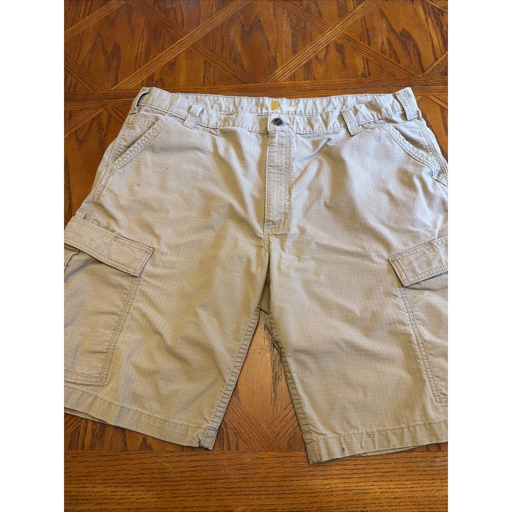 Carhartt Relaxed Fit Khaki Cargo Shorts - Size 42
